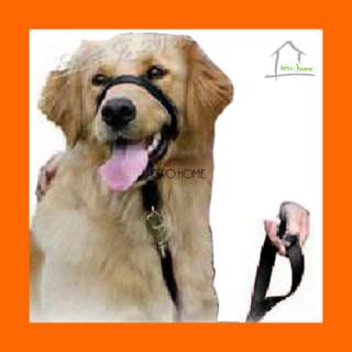 PRO Premier Gentle Lead Leash Dog Headcollar Collar&Link Black 