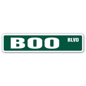  BOO Street Sign halloween ghost scary witch gift Patio 