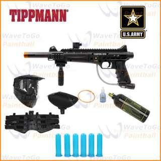 US ARMY Carver One Tippmann Paintball Gun 6+1 Mega Set  