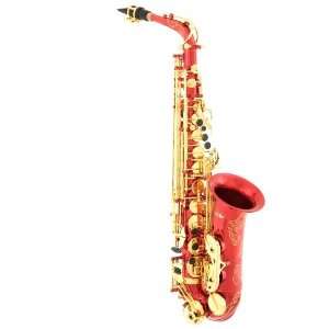 La Sax Series 1 Alto Saxophone In Rocket Red With Gold 