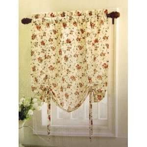  Oxford Roses Tie up Shade By Designables   40 W X 45 L 