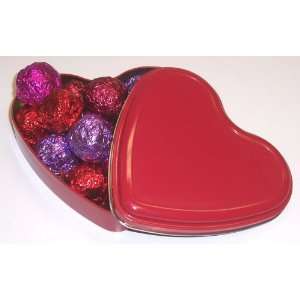 Scotts Cakes Chocolate Peanut Fudge Balls in a Heart Shape Tin 