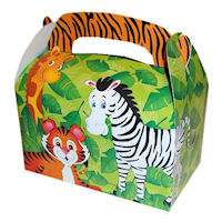 48 lot Jungle Safari Zoo Animal Party Treat Box  