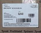 Tyvek Boot Cover, Skid Resist Sole, 18 High, Elastic T