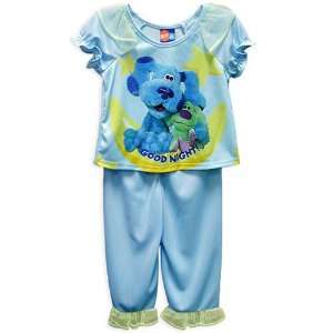 Blues Clues Sleepwear Blue & Polka Dots Ruffled Toddler Girls 