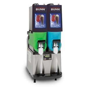   Slushy / Granita Frozen Drink Machine with 2 Hoppers   Black & St