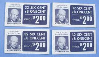 Lot of 4 SCOTT BK119 EISENHOWER DULL GUM BOOKLETS  