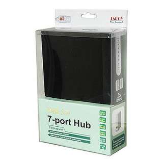 Port Hi Speed USB 2.0 Hub with Adapter Blk HUB 247BK  