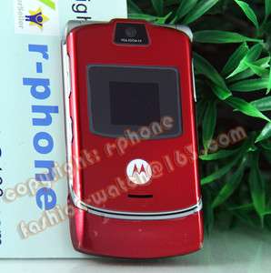 Motorola RAZR V3 Mobile Cell Cellular Phone Quadband Unlocked, 10 
