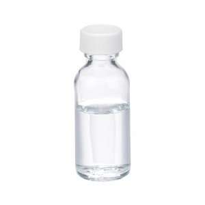 Wheaton W216824 Boston Round Bottle, Clear Glass, Capacity 1oz With 20 
