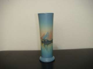 Carl Schmidt Rookwood Marine Scenic Vellum Vase  