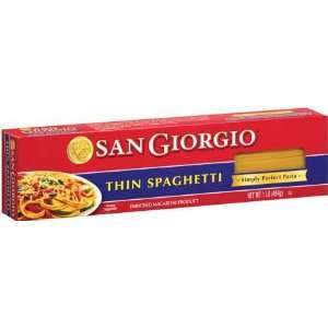San Giorgio Thin Spaghetti   20 Pack  Grocery & Gourmet 