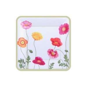    Poppies Ivory Square 10 inch Paper Plates