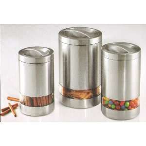   Select 3pc. Canister Set Premium 18/10 Stainless Steel