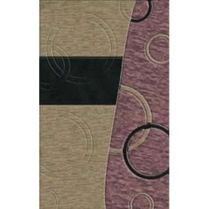   Riley DL14 Silver Black Violet 5 X 8 Area Rug