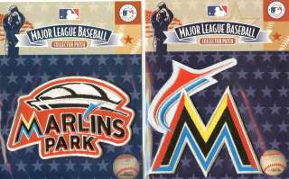   Miami Marlins Park Home & Team Patch Combo 100% Authentic MLB Licensed