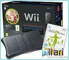 Nintendo Wii Black with Wii Fit Plus Includes Balance Board and Wii 