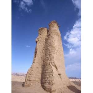  Tang Dynasty Watch Tower at Kuqa Ancient City in Xinjiang 