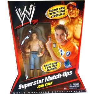 WWE JOHN CENA Action Figure SuperStar Match Ups w/ Orange Bicep Band 