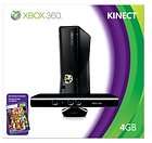 Xbox 360 4GB Console Kinect Sensor, Wireles Controller & Kinect 