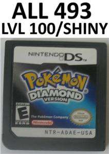Pokemon Diamond DS lite DSi XL Game Unlocked All 493 3DS Shiny Event 