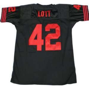  NFL Jerseys San Francisco 49ers 42# Lott Black Throwback 