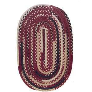 Colonial Mills Timeless Retreat tr70 Braided Rug Red 7x7 Round  