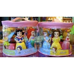 Disney Set of 6 Princess Character Pool Bath Vinyl Toys NEW Tinkerbell 
