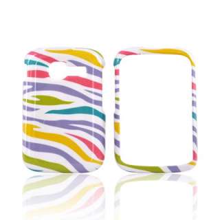 Colorful Zebra White Hard Plastic Snap On Case Cover For Kyocera 