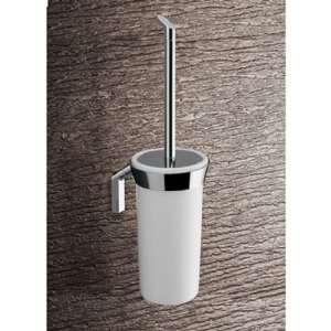  Karma Wall Mounted Toilet Brush Holder in Bright White and 