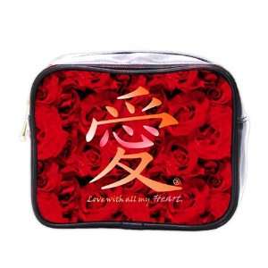  Chinese Love Heart Roses Mini Toiletry Bag Beauty