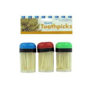  3Pk Toothpicks Case Pack 48   790062 Health & Personal 