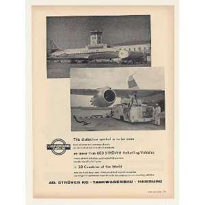  1962 Sabena Airlines Jet Struver Refueling Vehicle Print 