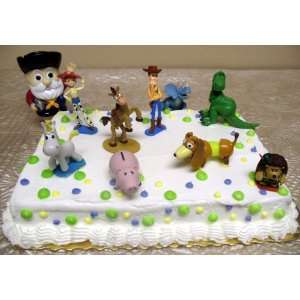  Adorable Disney Toy Story 10 Piece Cake Topper Set 