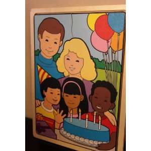   Party Woodboard Puzzle in Tray (8 piece puzzle) 