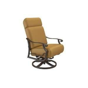 Tropitone Montreux Urcomfort Petite High Back Arm Swivel Dining Chair 