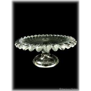   Scalloped Glass Pedestal Pastry/Chocolate Stand
