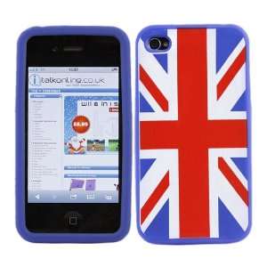  SoftSkin UNION JACK BLUE Super Hydro Silicone Protective Armour/Case 