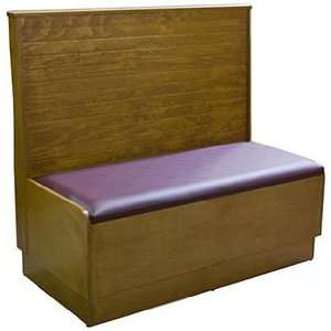 Bead Board Back Single Sided Booth with Platform Seat