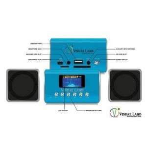  Selected  Mini Boombox Blue By Visual Land Electronics