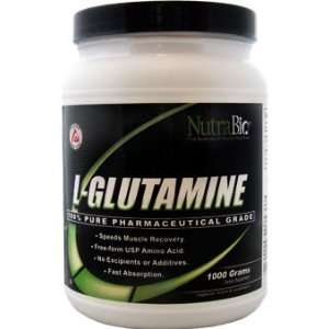  NutraBio L Glutamine Powder (1000 Grams)   Ajinomoto 