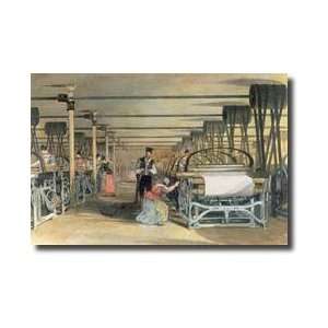  Power Loom Weaving 1834 Giclee Print