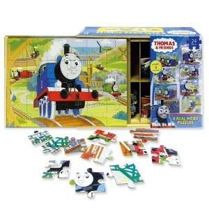  Thomas 8 Wood Puzzles In Wooden Storage Box Toys & Games