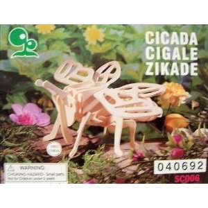 ABC Products   Wooden 3 D ~ Insect Assembling   Skeleton Kit (Cicada 